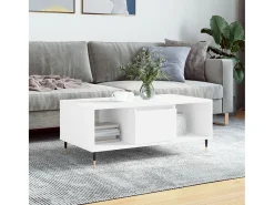 Mesa De Centro* Mesa de centro | Mesa de apoio 90x50x36.5 cm derivados de madeira Branco