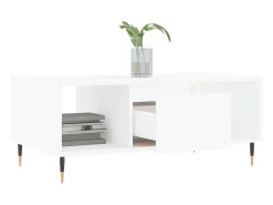 Mesa De Centro* Mesa de centro | Mesa de apoio 90x50x36.5 cm derivados de madeira Branco