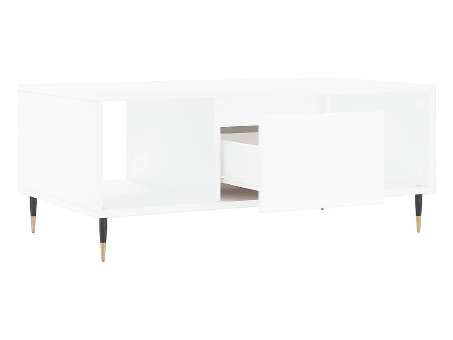 Mesa De Centro* Mesa de centro | Mesa de apoio 90x50x36.5 cm derivados de madeira Branco