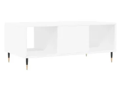 Mesa De Centro* Mesa de centro | Mesa de apoio 90x50x36.5 cm derivados de madeira Branco