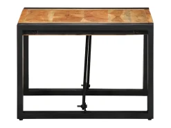 Mesa De Centro| Mesa de centro | Mesa de apoio | Mesa de café 50x50x35 cm madeira de acácia maciça Castanho