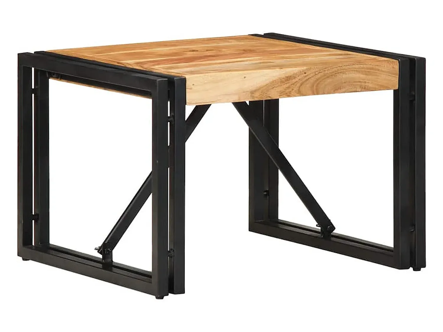 Mesa De Centro| Mesa de centro | Mesa de apoio | Mesa de café 50x50x35 cm madeira de acácia maciça Castanho