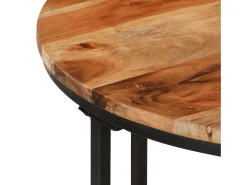Sale Mesa de centro | Mesa de apoio | Mesa de café 55x55x45 cm madeira de acácia maciça e ferro Castanho