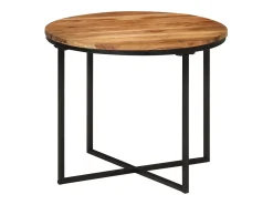 Sale Mesa de centro | Mesa de apoio | Mesa de café 55x55x45 cm madeira de acácia maciça e ferro Castanho