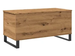 Mesa De Centro* Mesa de centro | Mesa de apoio 90x44.5x45 cm derivados madeira carvalho artisiano Castanho