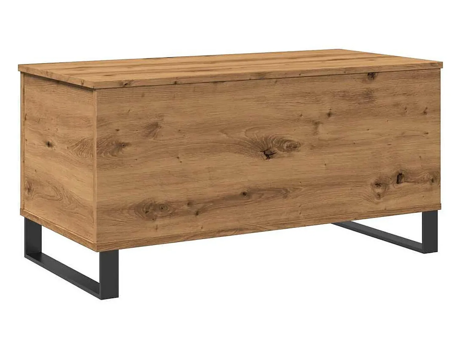 Mesa De Centro* Mesa de centro | Mesa de apoio 90x44.5x45 cm derivados madeira carvalho artisiano Castanho