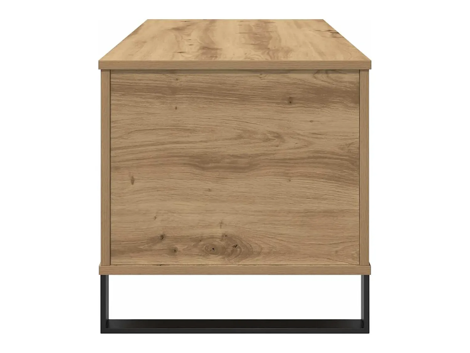 Mesa De Centro* Mesa de centro | Mesa de apoio 90x44.5x45 cm derivados madeira carvalho artisiano Castanho