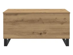 Mesa De Centro* Mesa de centro | Mesa de apoio 90x44.5x45 cm derivados madeira carvalho artisiano Castanho