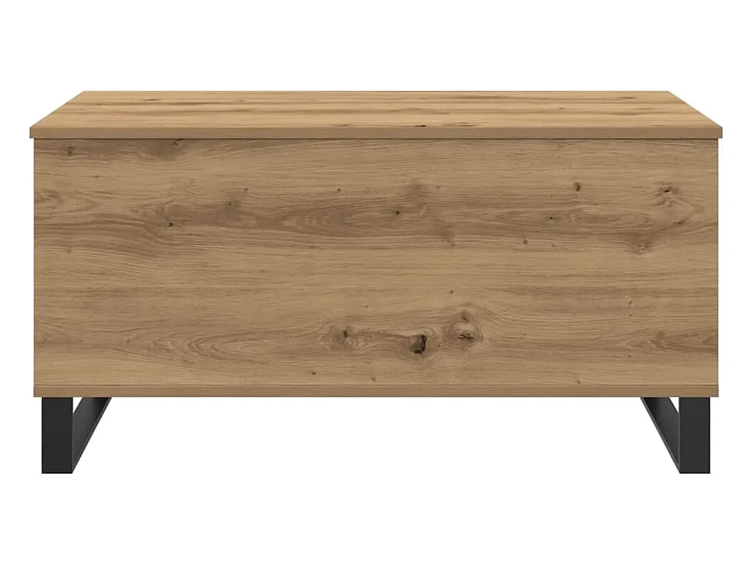 Mesa De Centro* Mesa de centro | Mesa de apoio 90x44.5x45 cm derivados madeira carvalho artisiano Castanho