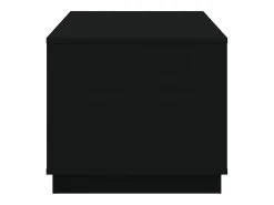 Mesa de centro | Mesa de apoio 102x50x44 cm derivados de madeira Preto