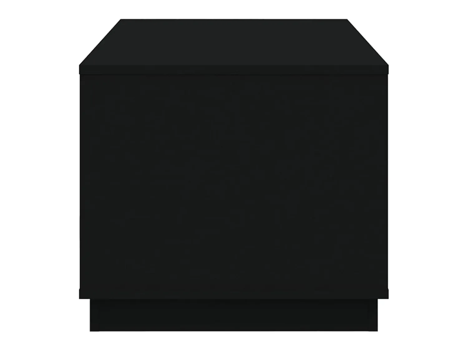 Mesa de centro | Mesa de apoio 102x50x44 cm derivados de madeira Preto
