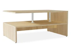 Outlet Mesa de centro | Mesa de apoio | Mesa de café derivados de madeira 90x59x42 cm cor carvalho Castanho