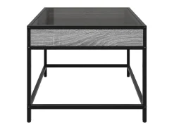 Mesa De Centro| Mesa de centro | Mesa de apoio luzes LED Infinity 50x50x41 cm sonoma Cinzento