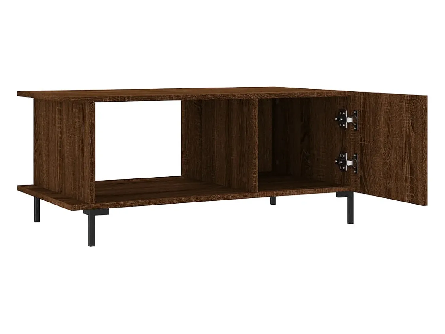 Mesa De Centro| Mesa de centro | Mesa de apoio 90x50x40 cm derivados de madeira carvalho Castanho