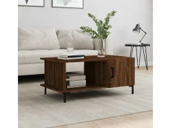 Mesa De Centro| Mesa de centro | Mesa de apoio 90x50x40 cm derivados de madeira carvalho Castanho