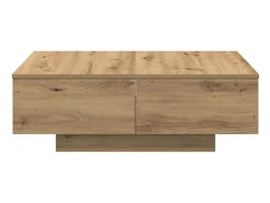 New Mesa de centro | Mesa de apoio 90x60x31 cm deriv. madeira carvalho artisiano Castanho