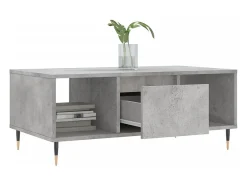 Mesa De Centro* Mesa de centro | Mesa de apoio 90x50x36.5 cm derivados madeira cimento Cinzento