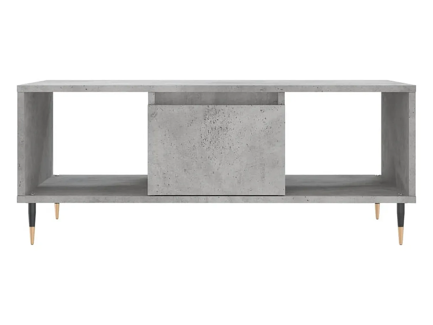 Mesa De Centro* Mesa de centro | Mesa de apoio 90x50x36.5 cm derivados madeira cimento Cinzento