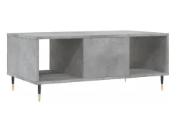 Mesa De Centro* Mesa de centro | Mesa de apoio 90x50x36.5 cm derivados madeira cimento Cinzento