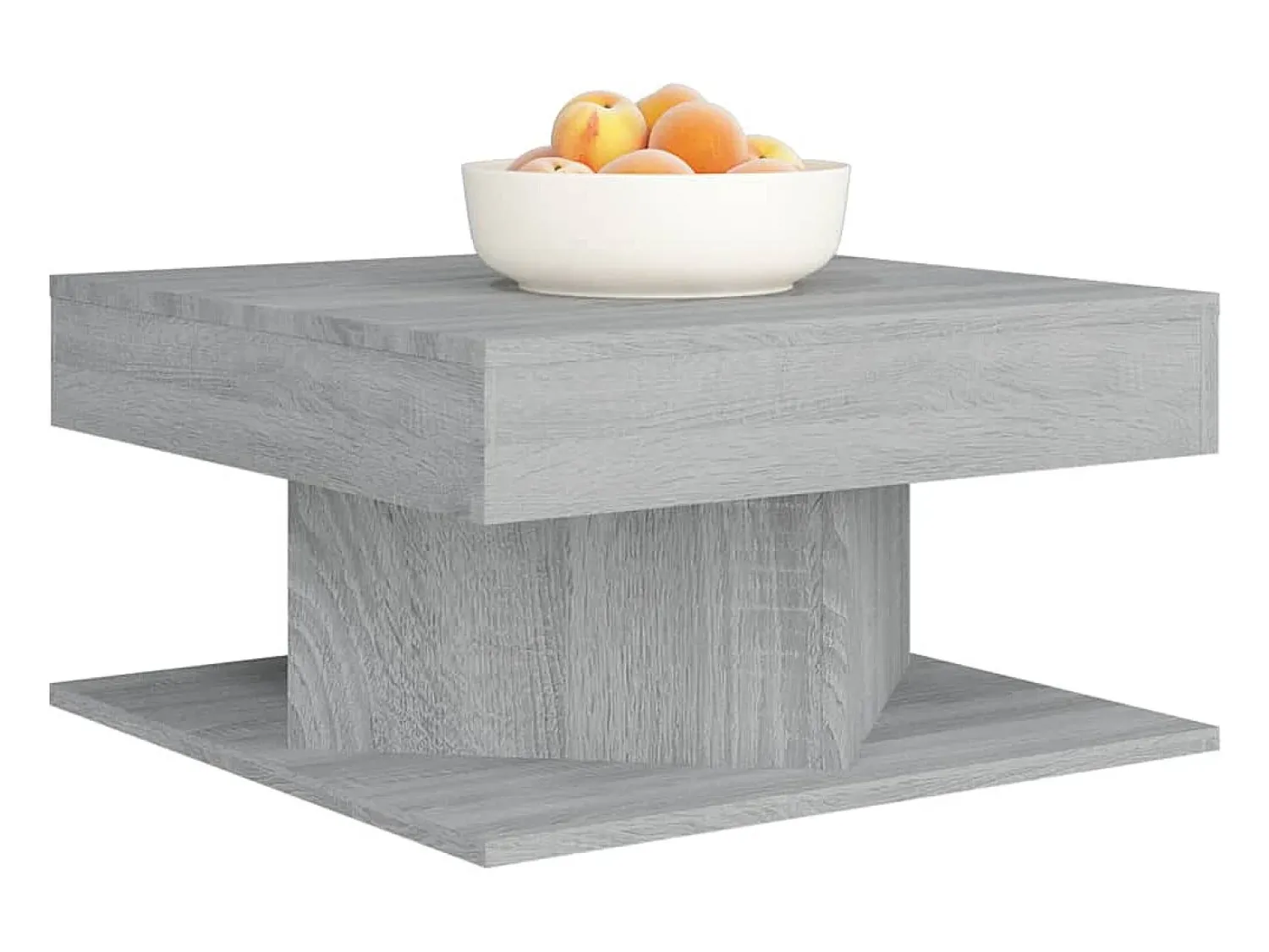 Mesa de centro | Mesa de apoio 57x57x30 cm derivados de madeira sonoma^ Mesa De Centro
