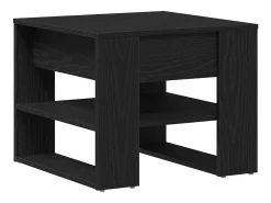 Mesa De Centro| Mesa de centro | Mesa de apoio Carvalho 55.5x55x45 cm Preto