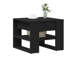 Mesa De Centro| Mesa de centro | Mesa de apoio Carvalho 55.5x55x45 cm Preto