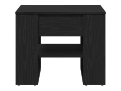 Mesa De Centro| Mesa de centro | Mesa de apoio Carvalho 55.5x55x45 cm Preto