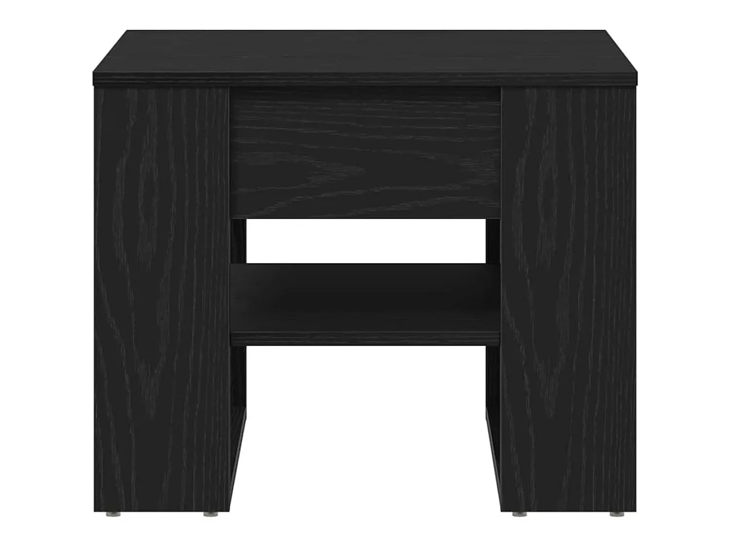 Mesa De Centro| Mesa de centro | Mesa de apoio Carvalho 55.5x55x45 cm Preto