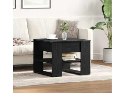 Mesa De Centro| Mesa de centro | Mesa de apoio Carvalho 55.5x55x45 cm Preto
