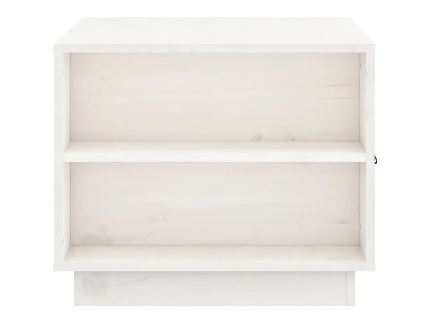 Outlet Mesa de centro | Mesa de apoio 100x50x41 cm pinho maciço Branco
