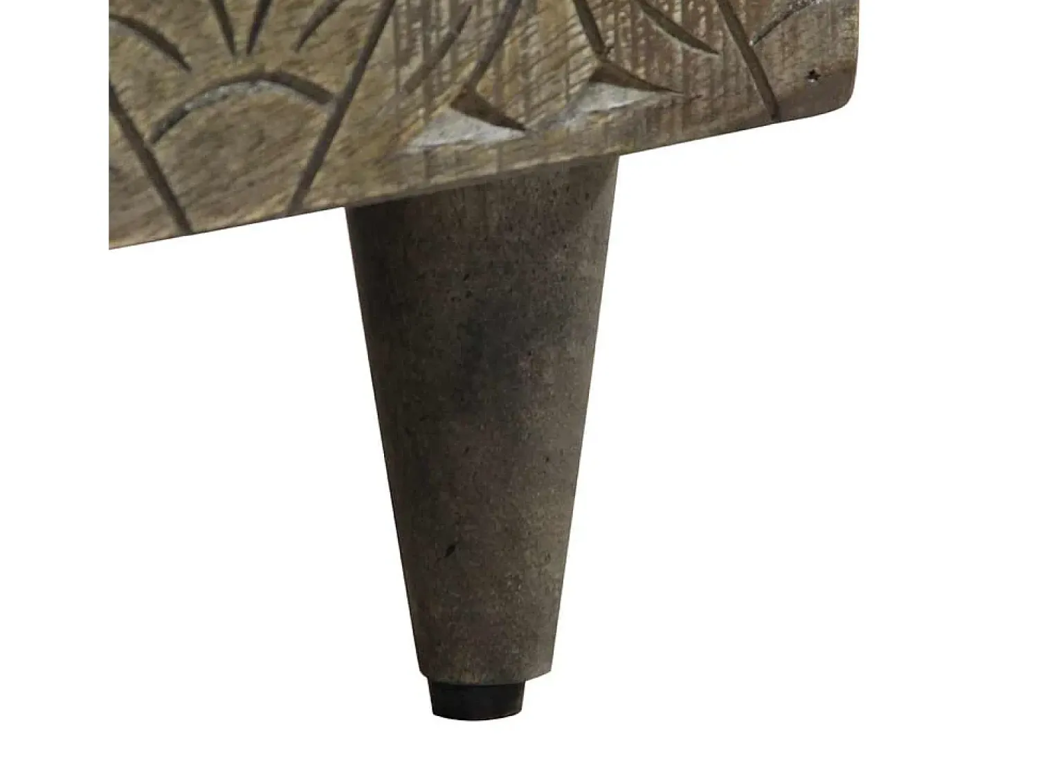Clearance Mesa de centro | Mesa de apoio claro 80x50x40 cm madeira mangueira maciça Cinzento