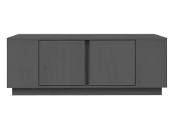 Mesa De Centro| Mesa de centro | Mesa de apoio 110x50x40 cm madeira de pinho maciça Cinzento