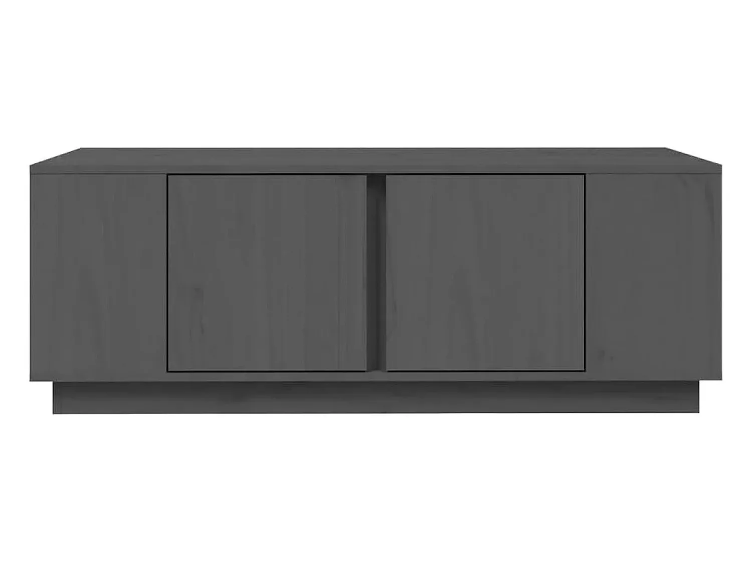 Mesa De Centro| Mesa de centro | Mesa de apoio 110x50x40 cm madeira de pinho maciça Cinzento