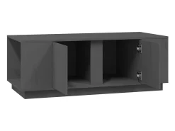 Mesa De Centro| Mesa de centro | Mesa de apoio 110x50x40 cm madeira de pinho maciça Cinzento