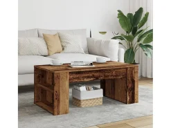 Online Mesa de centro | Mesa de apoio | Mesa de café 102x55x42 cm derivados de madeira madeira velha Castanho