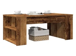Online Mesa de centro | Mesa de apoio | Mesa de café 102x55x42 cm derivados de madeira madeira velha Castanho