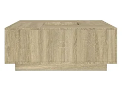 Sale Mesa de centro | Mesa de apoio 100x100x40 cm derivados madeira carvalho sonoma Castanho