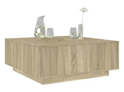 Sale Mesa de centro | Mesa de apoio 100x100x40 cm derivados madeira carvalho sonoma Castanho