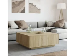 Sale Mesa de centro | Mesa de apoio 100x100x40 cm derivados madeira carvalho sonoma Castanho