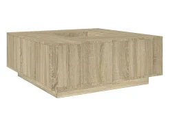 Sale Mesa de centro | Mesa de apoio 100x100x40 cm derivados madeira carvalho sonoma Castanho