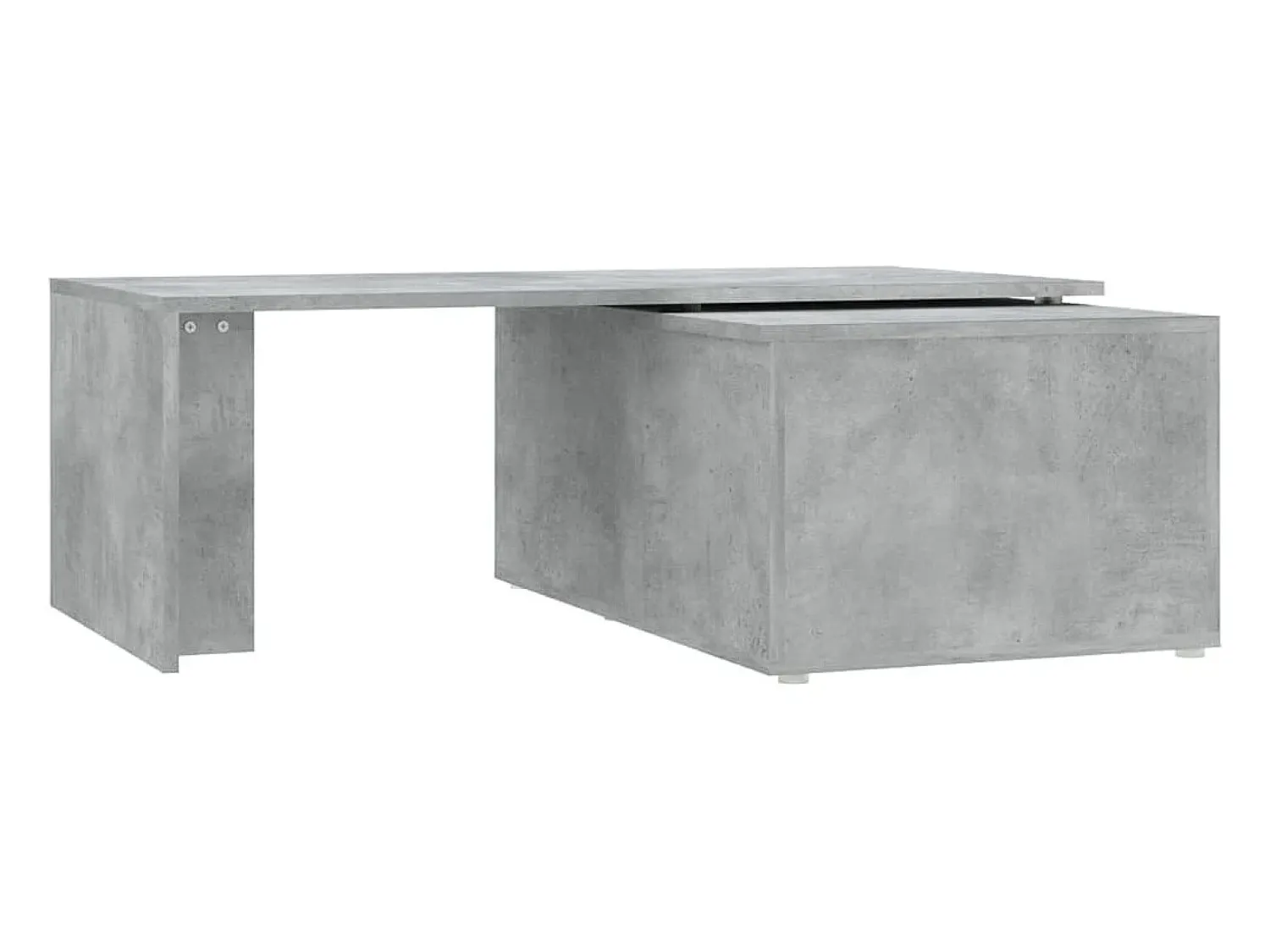 Mesa de centro | Mesa de apoio 150x50x35 cm contraplacado cimento^ Mesa De Centro