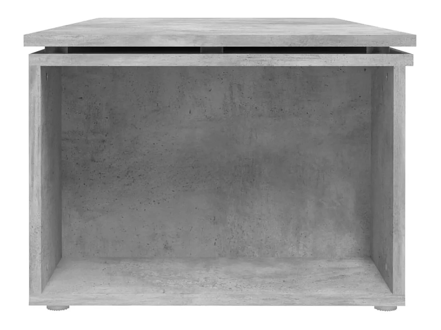 Mesa de centro | Mesa de apoio 150x50x35 cm contraplacado cimento^ Mesa De Centro