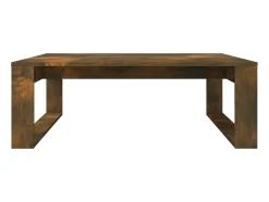 Clearance Mesa de centro | Mesa de apoio 100x100x35 cm madeira processada carvalho fumado Castanho