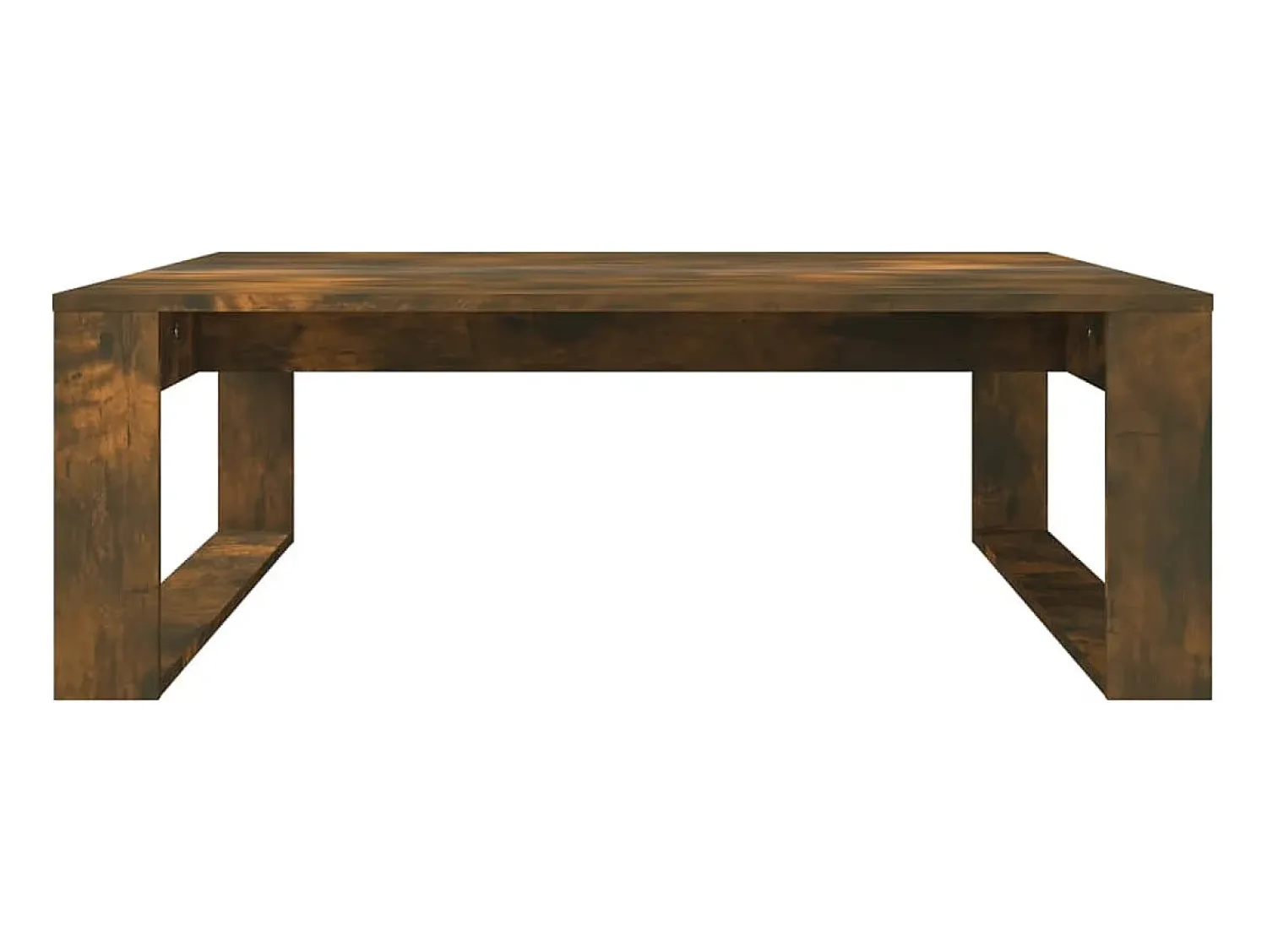 Clearance Mesa de centro | Mesa de apoio 100x100x35 cm madeira processada carvalho fumado Castanho