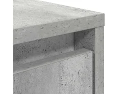 Mesa De Centro* Mesa de centro | Mesa de apoio com gavetas 100x100x40 cm -cimento Cinzento