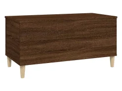 New Mesa de centro | Mesa de apoio 90x44.5x45 cm derivados madeira carvalho Castanho