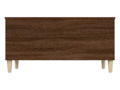 New Mesa de centro | Mesa de apoio 90x44.5x45 cm derivados madeira carvalho Castanho