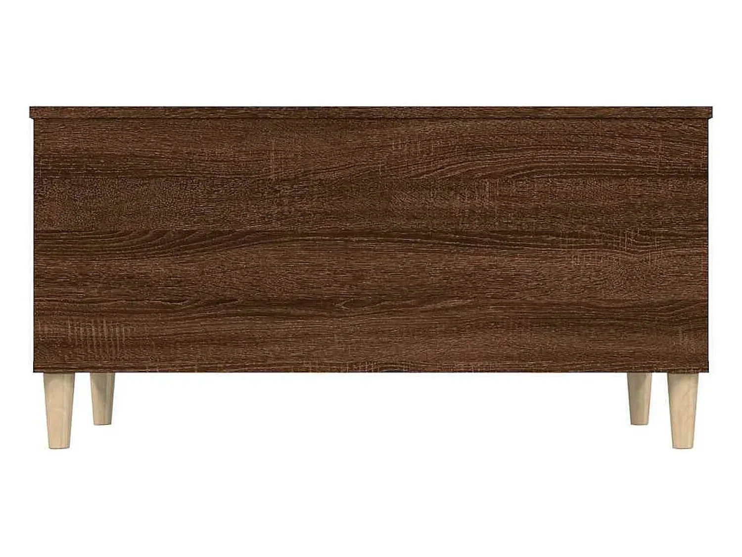 New Mesa de centro | Mesa de apoio 90x44.5x45 cm derivados madeira carvalho Castanho