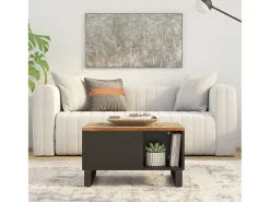 Mesa de centro | Mesa de apoio | Mesa de café 60x50x35 cm madeira recuperada maciça^ Mesa De Centro