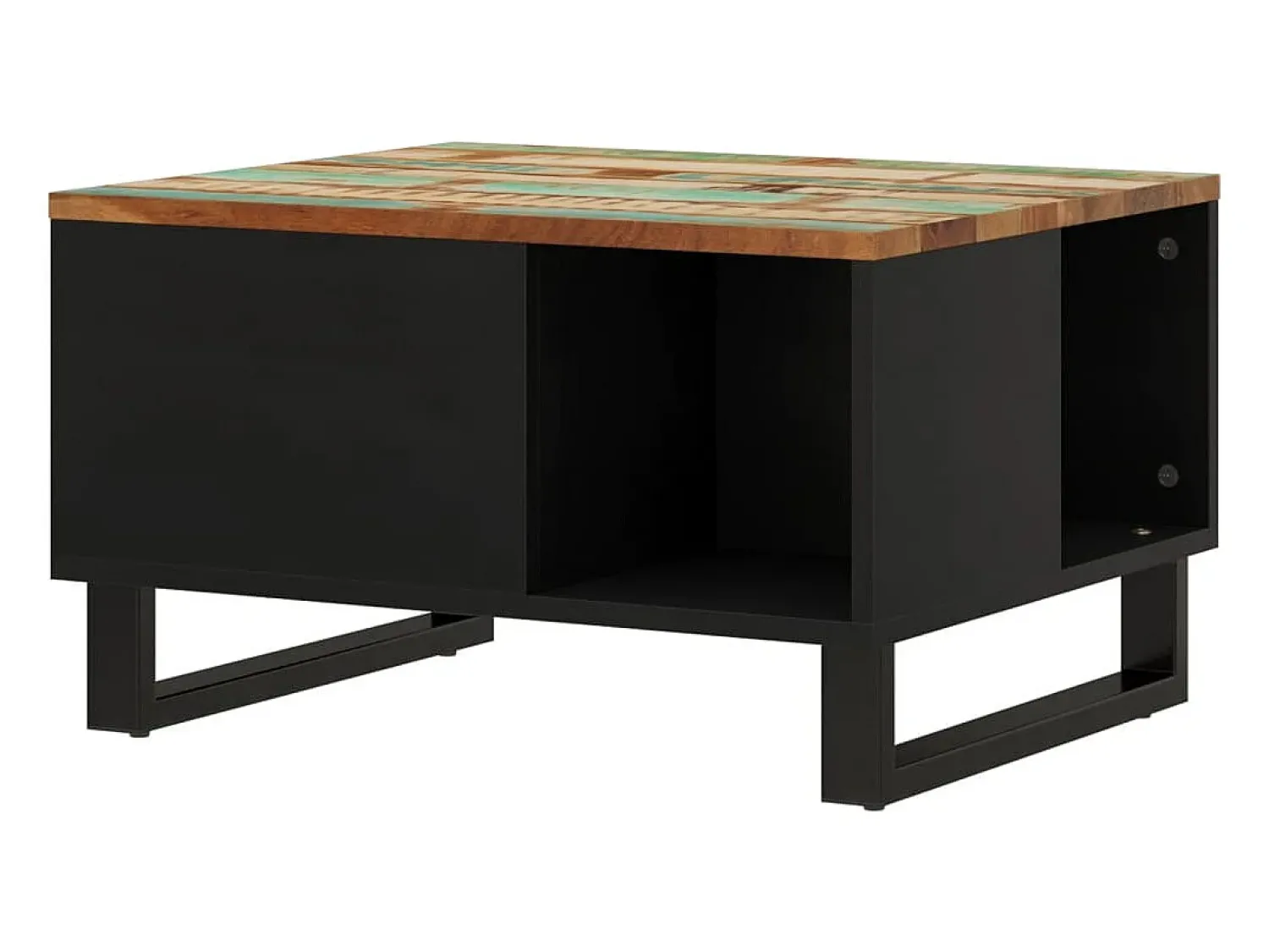 Mesa de centro | Mesa de apoio | Mesa de café 60x50x35 cm madeira recuperada maciça^ Mesa De Centro